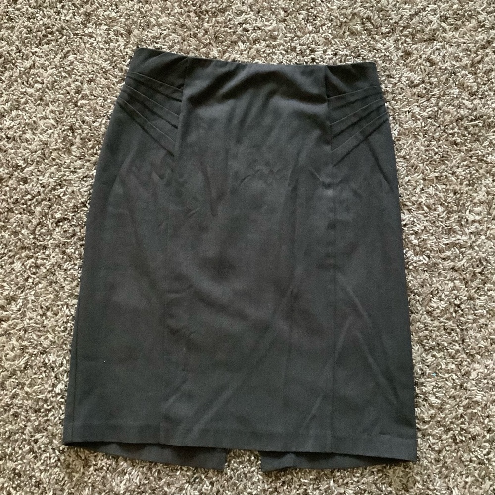 Charcoal Grey Pencil Skirt